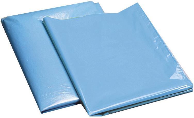 Müllsack  120 l blau ca. 80 my lose