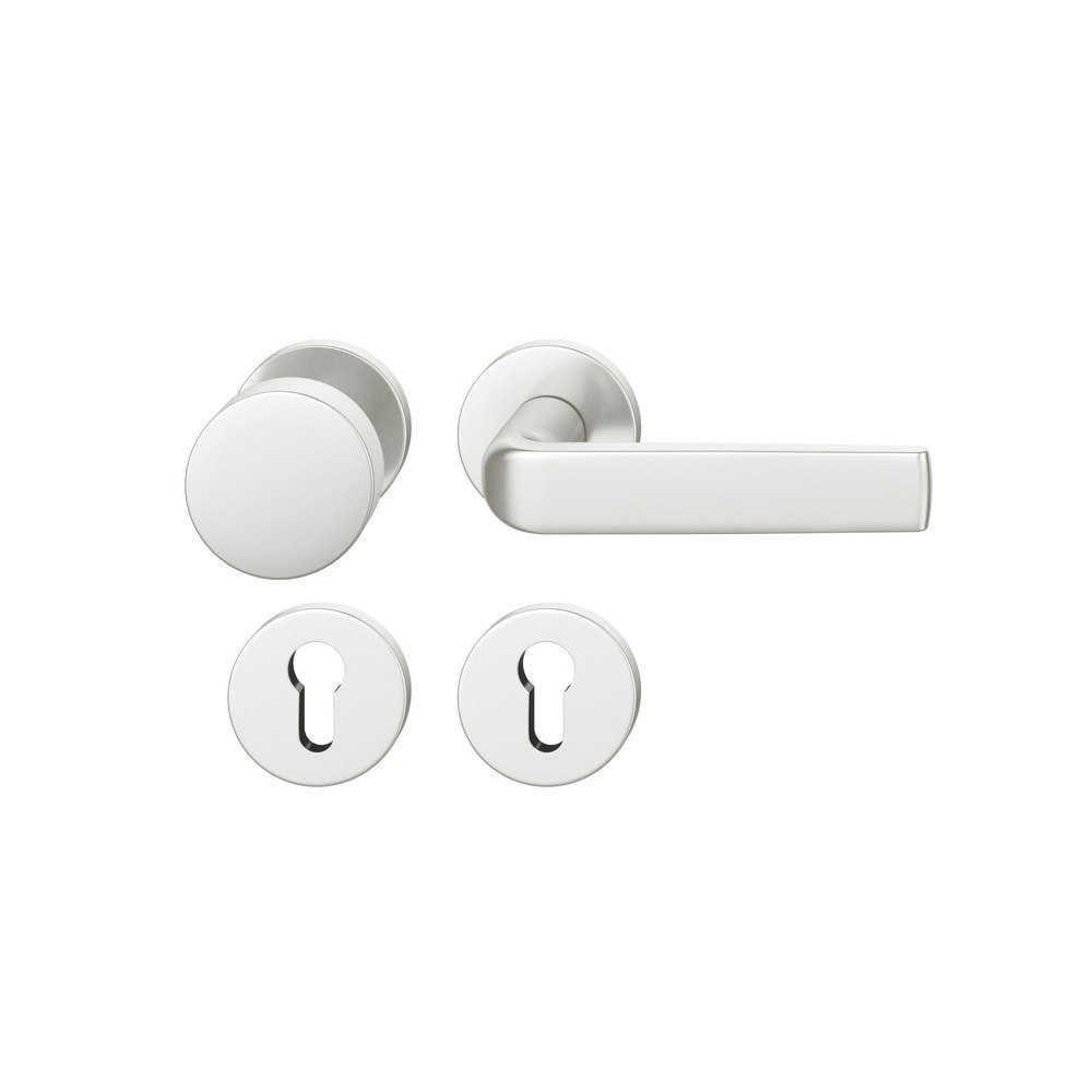 FSB FH Wechselgarnitur mit Rosetten 76 1267, AGL3, rund, VK 9 mm, Aluminium