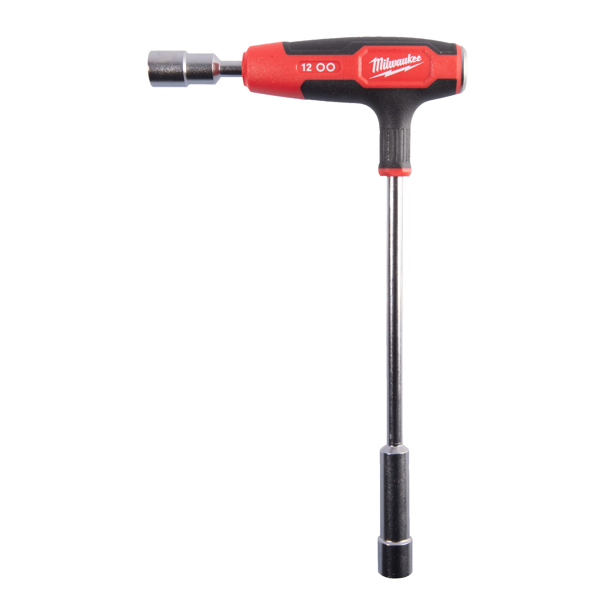 Milwaukee Schraubenzieher T-Griff 12 mm Steckschlüssel mit Softgrip-Auflage