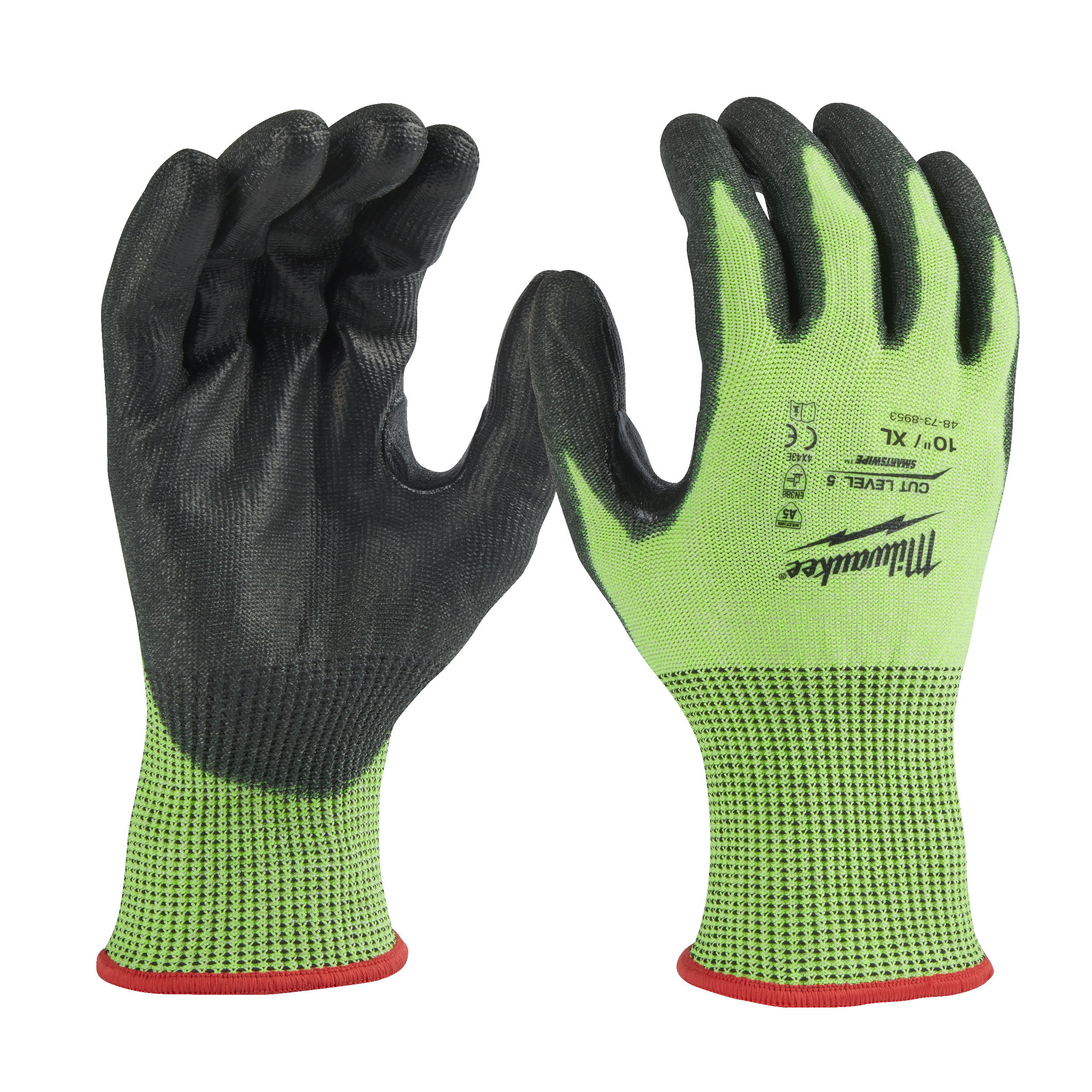 Milwaukee Schnittschutzhandschuhe Größe 10 (XL) Hi-Vis Klasse 5/E