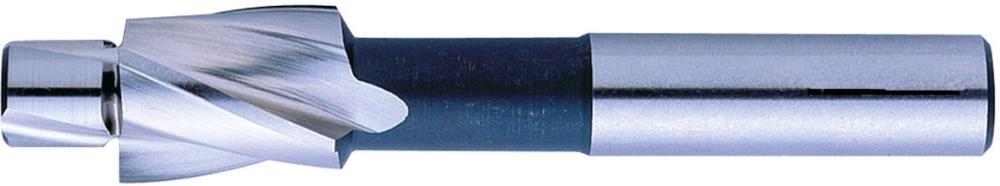 Flachsenker mit zyl. Schaft Gütegrad FEIN, Oberfläche blank, für Durchgangsloch