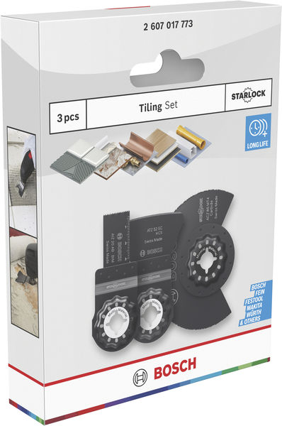 Produktbild Verpackung, Tiling set, 3 pcs, Bodenbelag, Fliesenwerkzeug, Werkzeugset