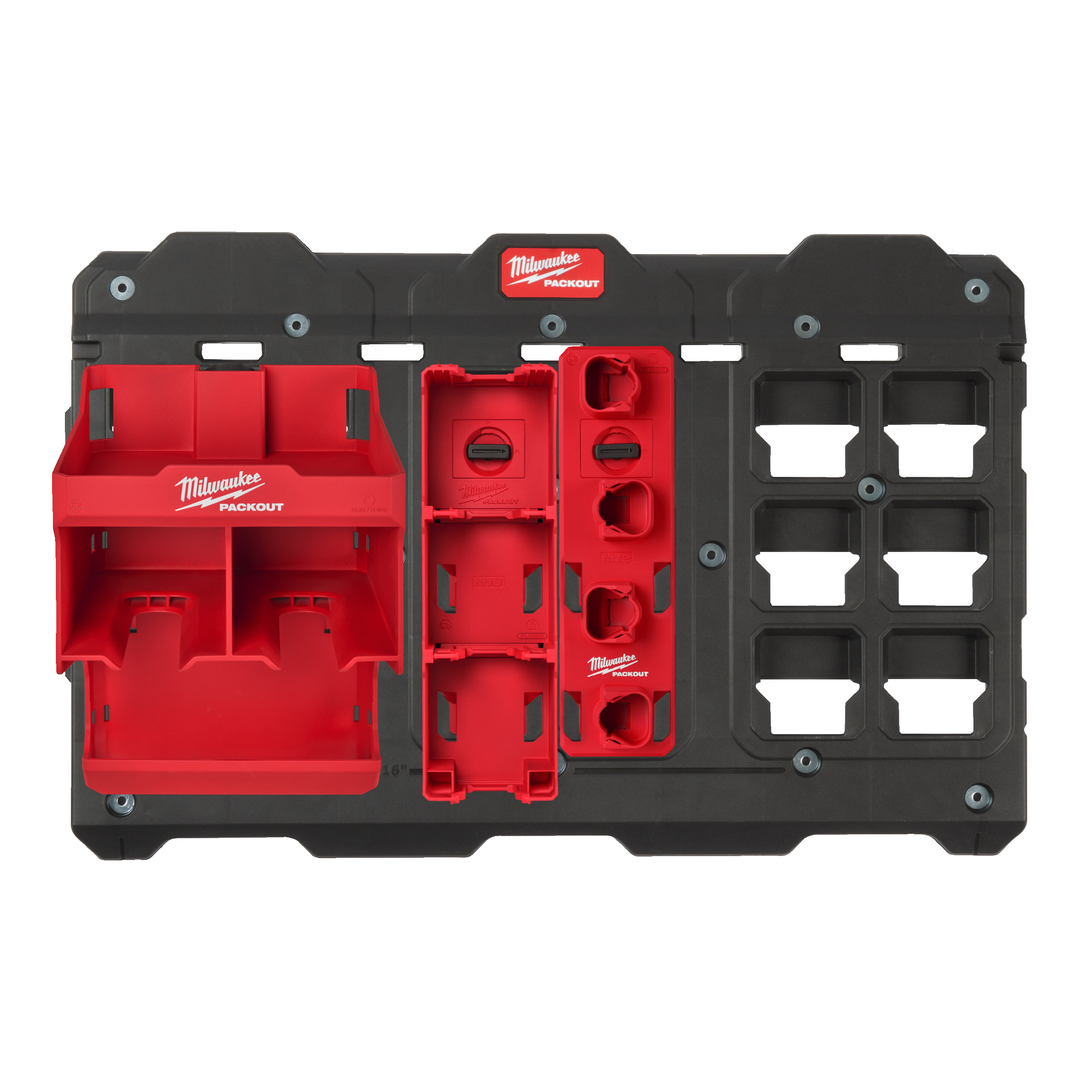 Milwaukee Starter-Set Werkstatteinrichtung Elektrowerkzeuge PACKOUT Werkstattorganisation