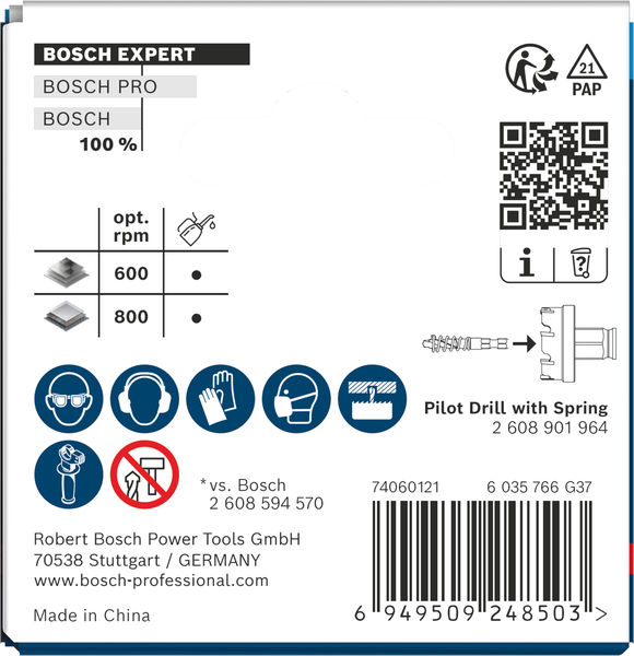 Produktbild Verpackung, Bohrwerkzeug, Pilot-Bohrer, Bohrer-Satz, Schraubenspitze, Größenangabe 600/800