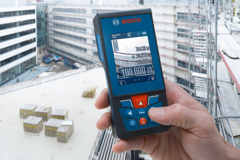 Bosch Laser-Entfernungsmesser GLM 50-27 CG mit BA 3.7V 1.0Ah A und USB-C-Kabel
