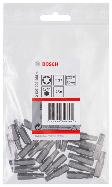 Bosch Schrauberbit Extra-Hart T25, 25 mm, 25er-Pack