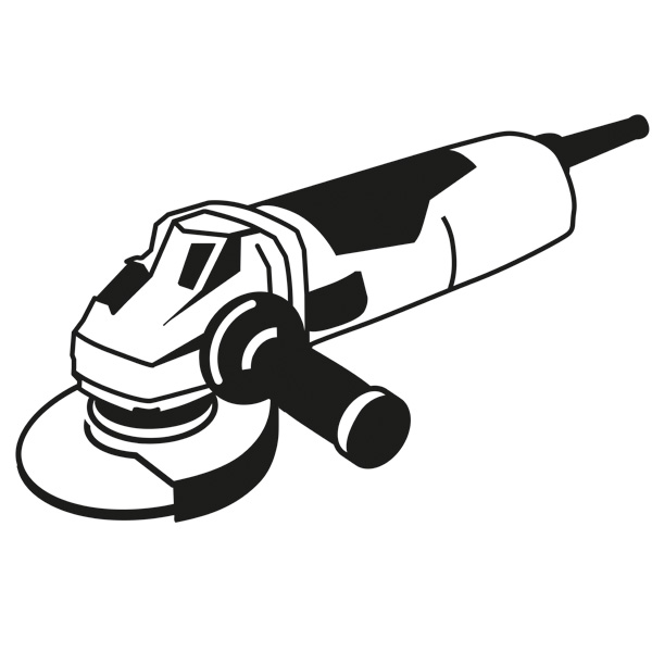 Maschinensymbole, Schleifer,  Winkelschleifer,  Schleifscheibe,  Elektrowerkzeug,  Motor