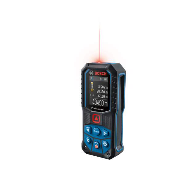 Bosch Laser-Entfernungsmesser GLM 50-27 CG mit 2 x 1,5 V LR6-Batterie (AA)