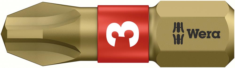 Bit, extrahart, mit Bi-Torsionsbereich, für Kreuzschlitz-Schrauben 1/4" PH, 25 mm lang, Wera