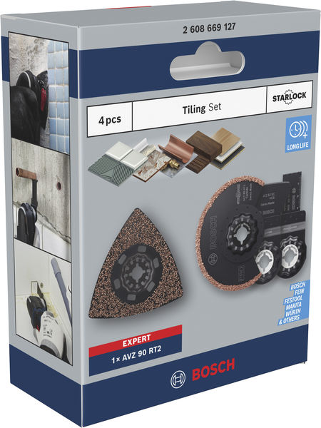 Produktbild Verpackung, Tiling set, Schleifscheiben, Fliesen-Set, Schleifräder, Schleifzubehör