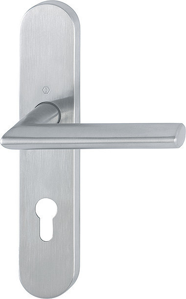 HOPPE FH Drückergarnitur Stockholm mit Langschild FS-E1140/353H, Edelstahl