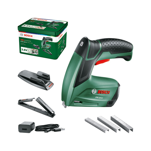 Bosch Akku-Tacker PTK 3,6 LI Office Set