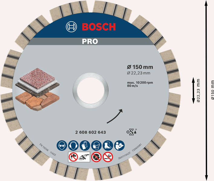 Bosch PRO Stone Diamanttrennscheibe
