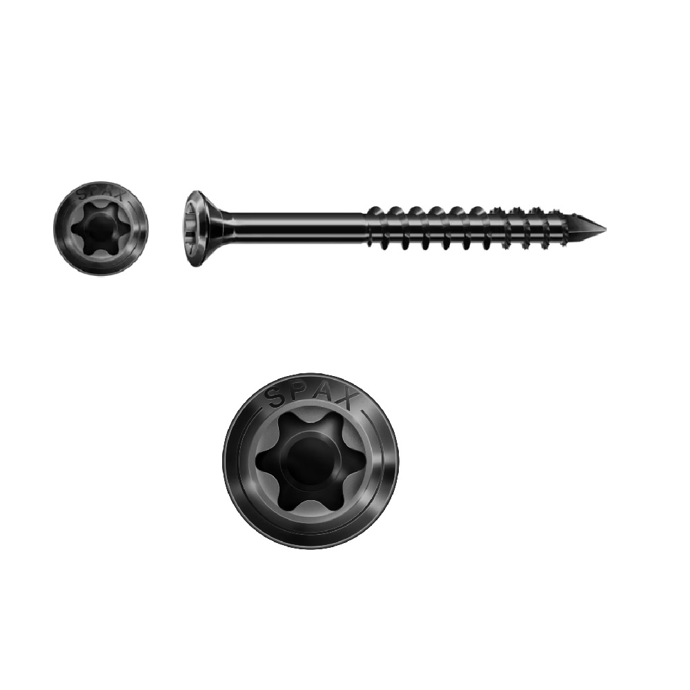 SPAX Fassadenschraube - Teilgewinde, extra kleiner Kopf, T-STAR plus, CUT-Spitze, Edelstahl A2 BLAX