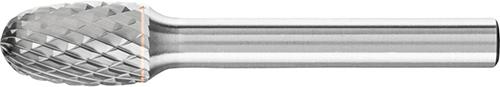 HM-Frässtift DIN 8032, mit 6-mm-Schaft, Tropfenform TRE, Zahnung 4