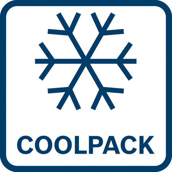 Symbol, coolpack, schneeflocke, symbol, quadratisch, aufkleber