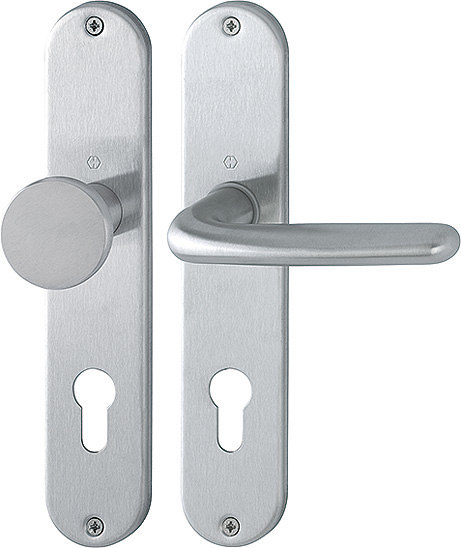 HOPPE Wechselgarnitur Cardiff  mit Langschild E48/302/1850Z, Edelstahl