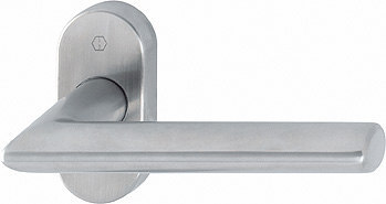 HOPPE Drücker-Halbgarnitur Stockholm ohne Schlüsselrosette E1140F/55, VK8, ohne Stütznocken, Edelstahl