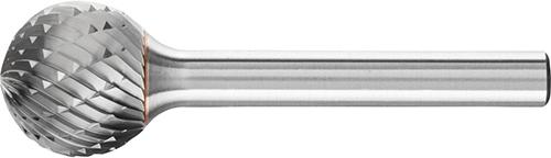 Hartmetall-Frässtift mit 6-mm-Schaft, Kugelform KUD, Zahnung 3 PLUS