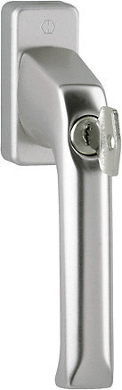 HOPPE Fenstergriff London 013S/U34 100NM, abschließbar, eckig, 7/35,F9