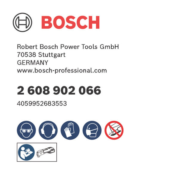 Digitale GPSR-Kennzeichnung, logo, bosch, werkzeug, energie, gmbh