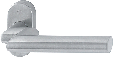 HOPPE FH-Drücker-Halbgarnitur ohne Schlüsselrosette Amsterdam FS-E1400GF2/55, Edelstahl