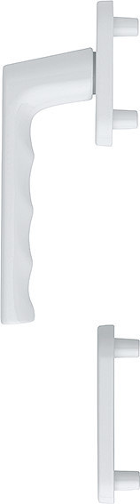 HOPPE Fenstertür-Halbgarnitur Hamburg 0700FA/66N/66NS, N 10, Profilzylinder gelocht