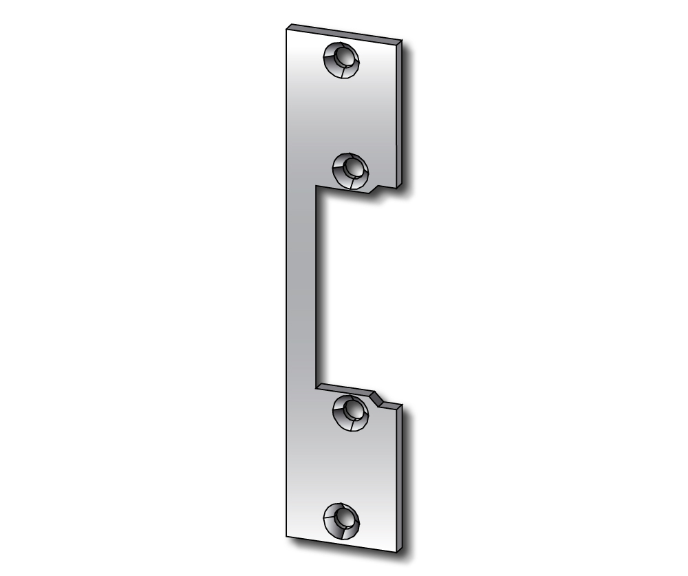 Flachschließblech effeff für Türöffner 120, Stahl