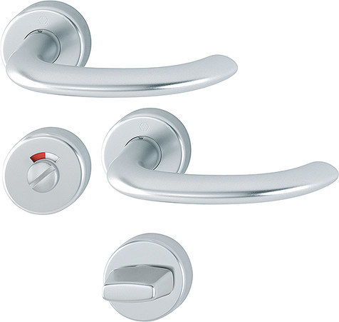 HOPPE Drückergarnitur Marseille 1138/42H/42HKVS,WC/S,8(8),F1,TS 40-45