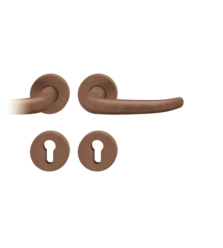 FSB FH-Drückergarnitur mit Rosetten 76 1023, rund, VK 9 mm, Bronze