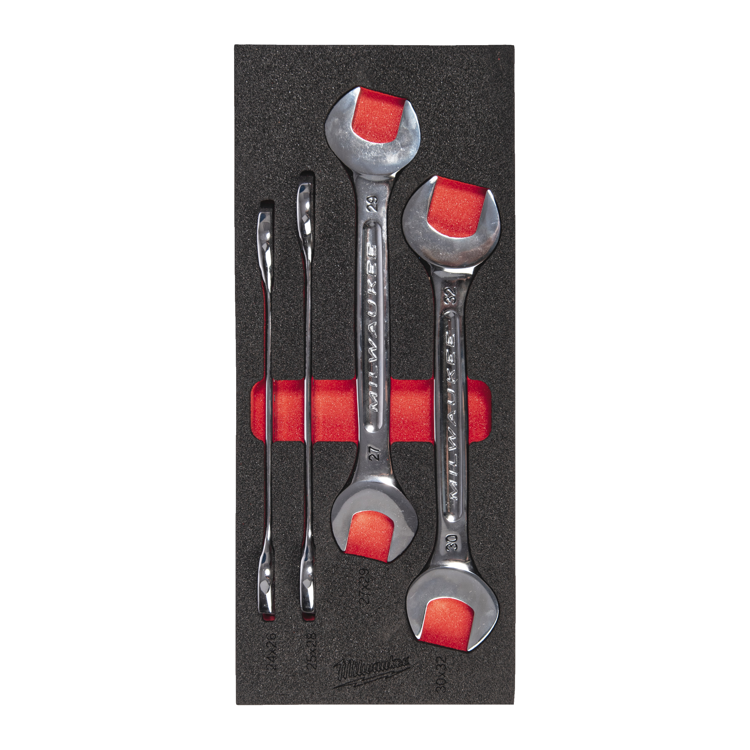 open-end wrench, spanner set, Metrisch, Werkzeugset, Milwaukee