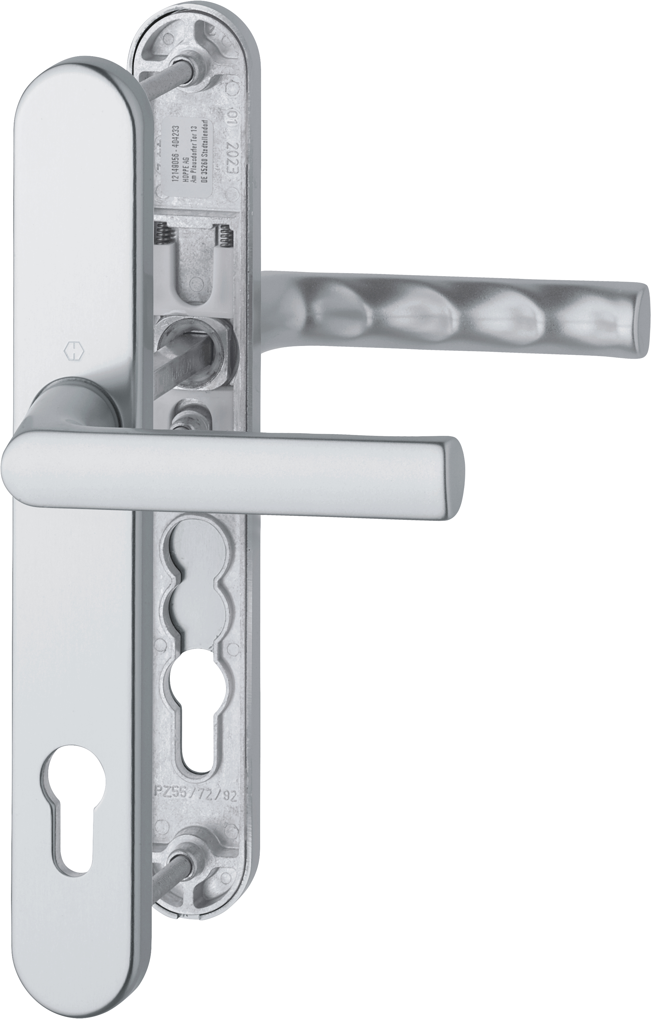 HOPPE Drückergarnitur 1700FA/3357N,LS ov.,PZ92/8,TS 72-82