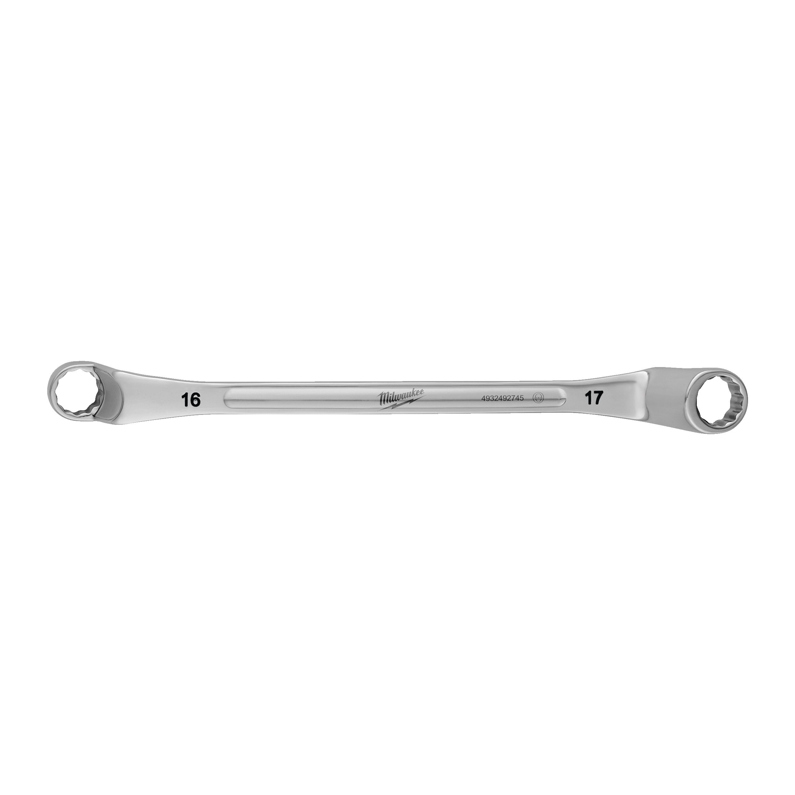 Milwaukee Doppel-Ringschlüssel gekröpft 16 x 17 mm