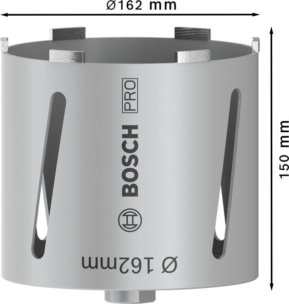 Bosch PRO Core Cutter dry, 162&nbsp;x&nbsp;150&nbsp;mm, G 1/2&nbsp;Zoll