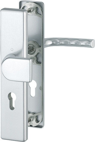HOPPE Schutz-Wechselgarnitur Birmingham mit Langschild 78G/2221A/2440/1117, 8/72 mm, Aluminium