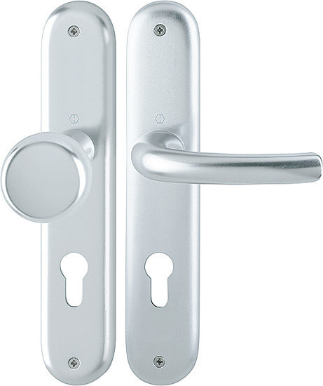 HOPPE Wechselgarnitur Tôkyô mit Langschild 53/273P/1710, Aluminium