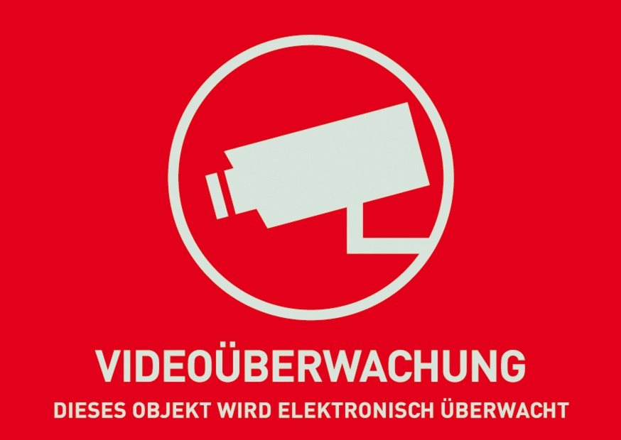 ABUS Warnaufkleber  "Videoüberwachung"
