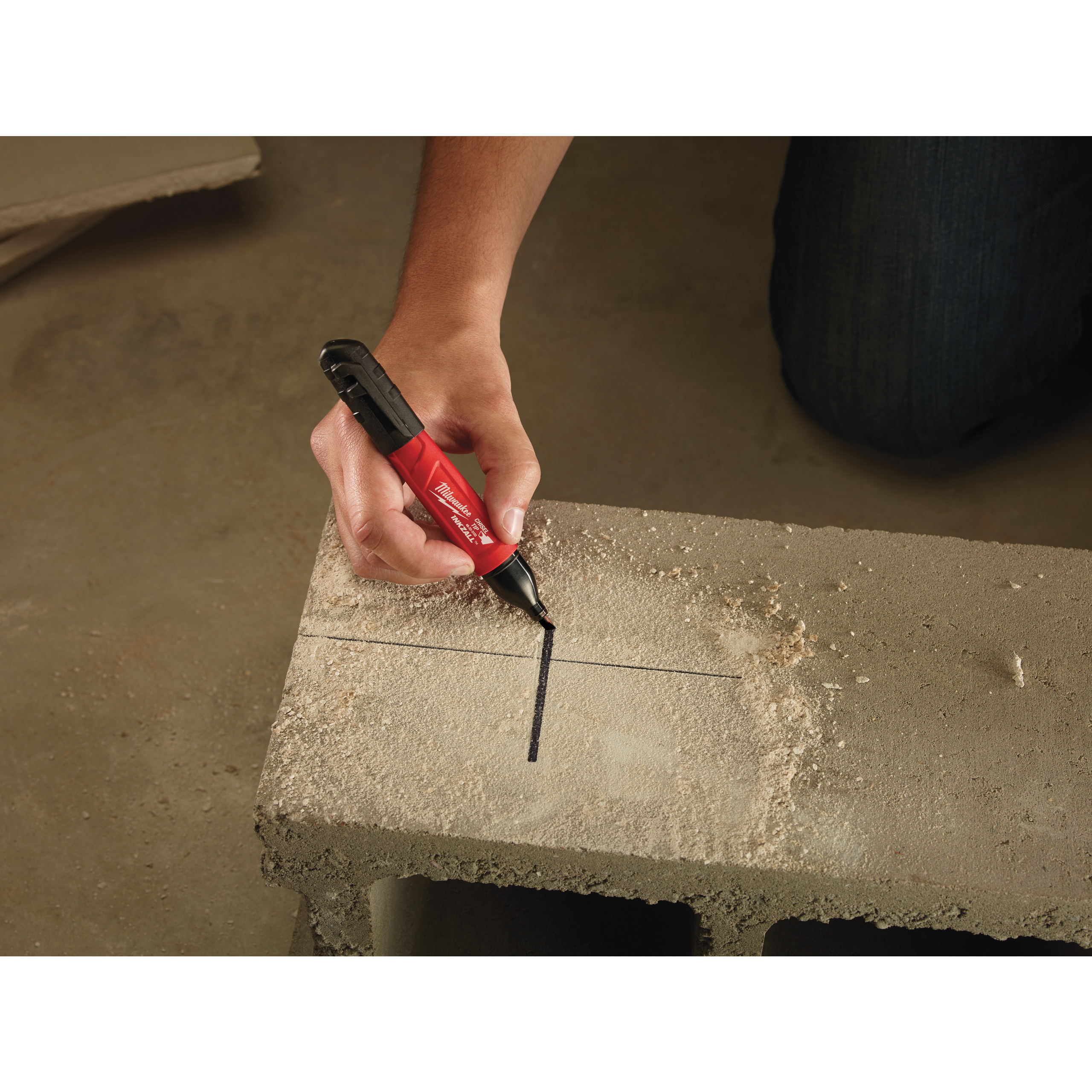 Milwaukee Permanentmarker schwarz INKZALL Keilspitze