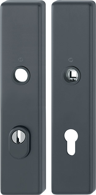 HOPPE Schutz-Langschild 2222ZA/2210 eck.,ES1,ZA/PZ 72/8,F9714M,TS 37-47