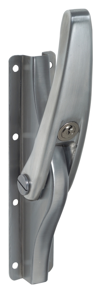 Produktbild Türtreibriegel Deni 4017 16mm mit Zylinder m.4 Schlau. links-rechts galvanisch verzinkt