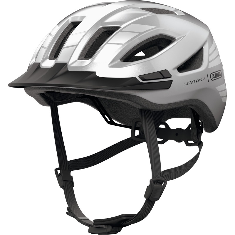Kinderhelm, Fahrradhelm, Urban-1, ABS, Schwarz-Weiß