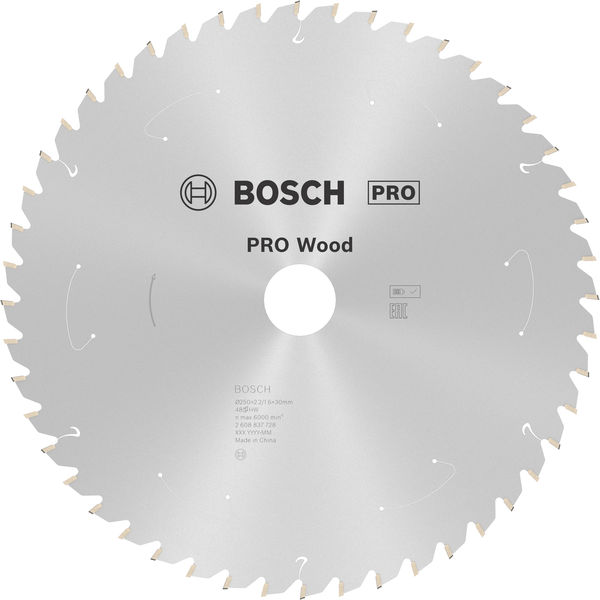 Bosch PRO&nbsp;Wood cordless Kreissägeblatt, 250 x 2,2 x 30&nbsp;mm