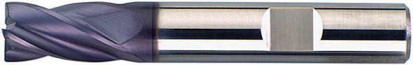 Vollhartmetall-Schaftfräser – kurz, 4 Schneiden, TiAIN-beschichtet