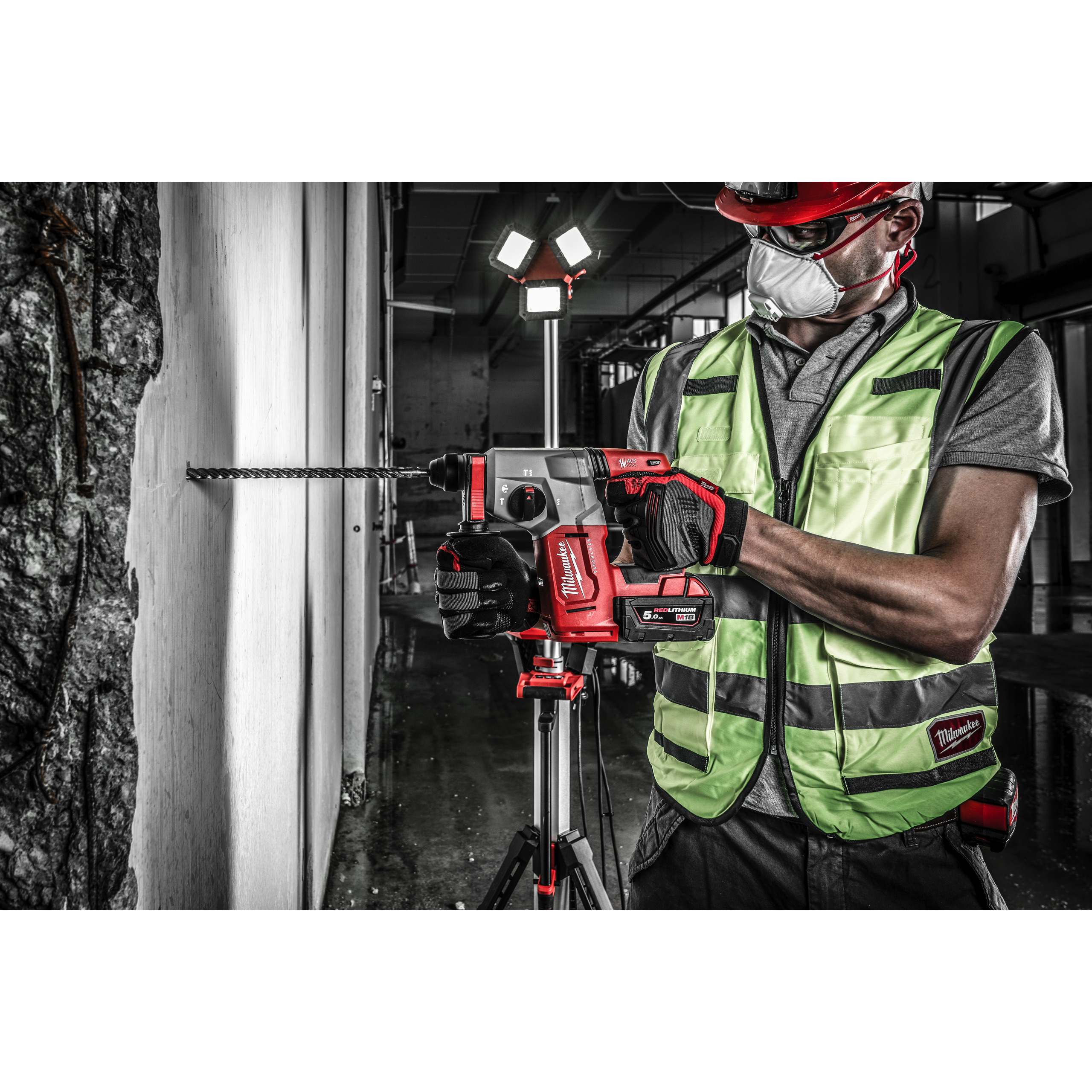 Milwaukee Akku-Kombihammer M18 M18BLH-502X
